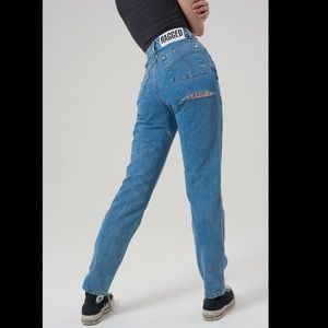 NWT Ragged Priest Butt Cut Jeans, Light Blue